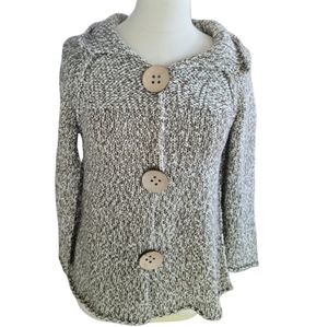 Habitat clothes to live in knit cotton blend 3 button sweater size small